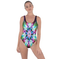 Colorful Fractal Flower Star Green Purple Bring Sexy Back Swimsuit