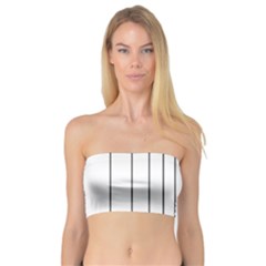 Fence Line Black Bandeau Top by Mariart