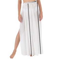 Fence Line Black Maxi Chiffon Tie-up Sarong