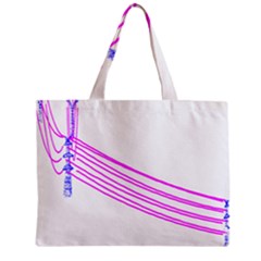 Electricty Power Pole Blue Pink Zipper Mini Tote Bag