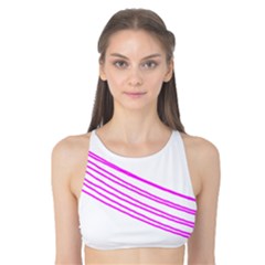 Electricty Power Pole Blue Pink Tank Bikini Top by Mariart