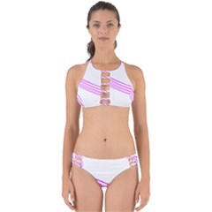 Electricty Power Pole Blue Pink Perfectly Cut Out Bikini Set by Mariart