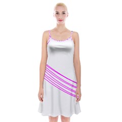 Electricty Power Pole Blue Pink Spaghetti Strap Velvet Dress by Mariart