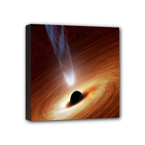 Coming Supermassive Black Hole Century Mini Canvas 4  X 4  by Mariart