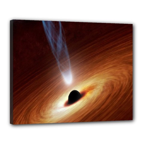 Coming Supermassive Black Hole Century Canvas 20  X 16  by Mariart