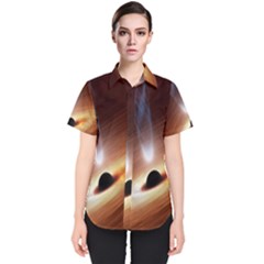 Coming Supermassive Black Hole Century Women s Short Sleeve Shirt