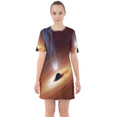 Coming Supermassive Black Hole Century Sixties Short Sleeve Mini Dress