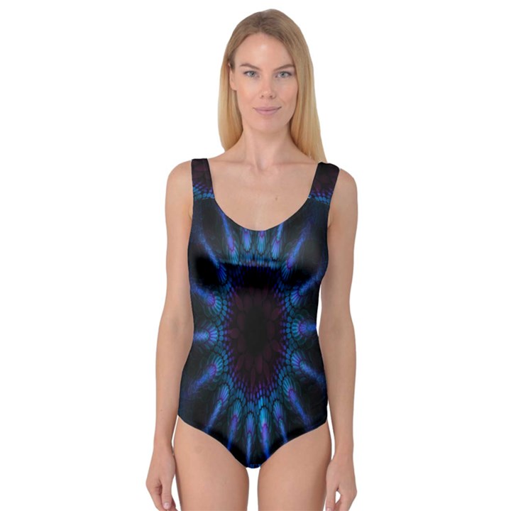 Exploding Flower Tunnel Nature Amazing Beauty Animation Blue Purple Princess Tank Leotard 