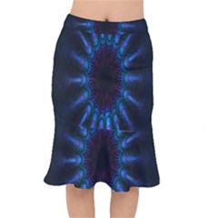 Exploding Flower Tunnel Nature Amazing Beauty Animation Blue Purple Mermaid Skirt by Mariart