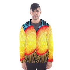 Cross Section Earth Field Lines Geomagnetic Hot Hooded Wind Breaker (men)