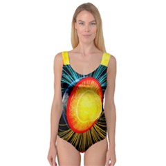 Cross Section Earth Field Lines Geomagnetic Hot Princess Tank Leotard  by Mariart