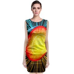 Cross Section Earth Field Lines Geomagnetic Hot Classic Sleeveless Midi Dress by Mariart