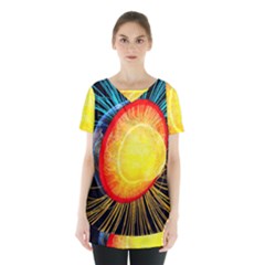 Cross Section Earth Field Lines Geomagnetic Hot Skirt Hem Sports Top by Mariart