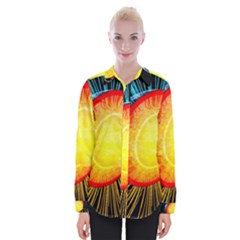 Cross Section Earth Field Lines Geomagnetic Hot Womens Long Sleeve Shirt