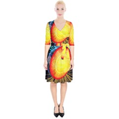 Cross Section Earth Field Lines Geomagnetic Hot Wrap Up Cocktail Dress