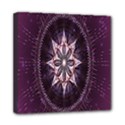 Flower Twirl Star Space Purple Mini Canvas 8  x 8  View1