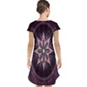 Flower Twirl Star Space Purple Cap Sleeve Nightdress View2