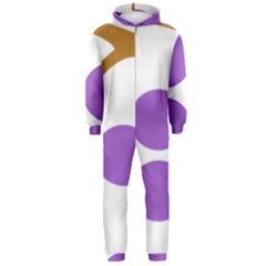 Fruit Grape Purple Hooded Jumpsuit (men)  by Mariart