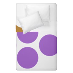 Fruit Grape Purple Duvet Cover Double Side (single Size) by Mariart