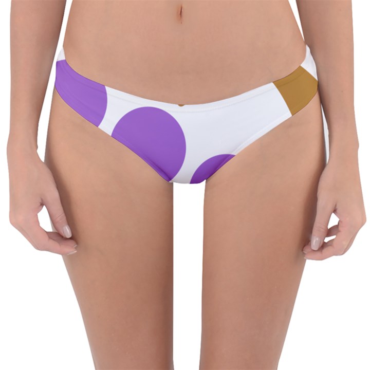 Fruit Grape Purple Reversible Hipster Bikini Bottoms