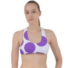 Fruit Grape Purple Criss Cross Racerback Sports Bra