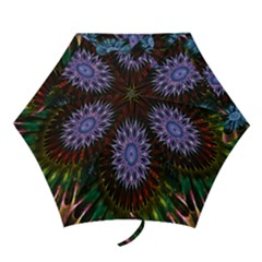 Flower Stigma Colorful Rainbow Animation Gold Space Mini Folding Umbrellas