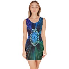 Flower Stigma Colorful Rainbow Animation Space Bodycon Dress by Mariart