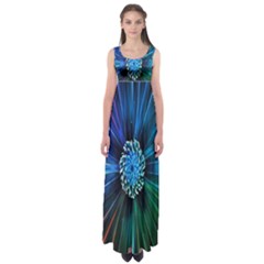 Flower Stigma Colorful Rainbow Animation Space Empire Waist Maxi Dress by Mariart