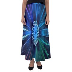 Flower Stigma Colorful Rainbow Animation Space Flared Maxi Skirt by Mariart