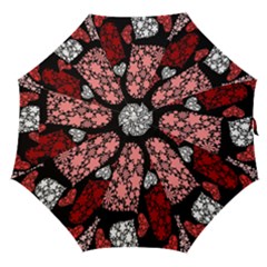 Floral Flower Heart Valentine Straight Umbrellas