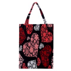 Floral Flower Heart Valentine Classic Tote Bag by Mariart