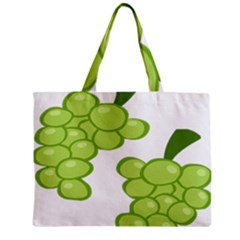 Fruit Green Grape Zipper Mini Tote Bag