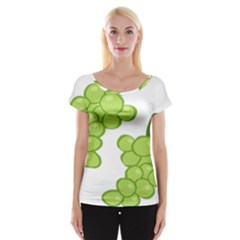 Fruit Green Grape Cap Sleeve Tops by Mariart