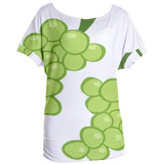 Fruit Green Grape Women s Oversized Tee