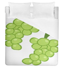 Fruit Green Grape Duvet Cover (queen Size)