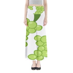 Fruit Green Grape Full Length Maxi Skirt