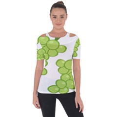 Fruit Green Grape Short Sleeve Top by Mariart