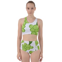 Fruit Green Grape Racer Back Bikini Set by Mariart