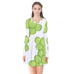 Fruit Green Grape Flare Dress by Mariart