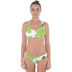 Fruit Green Grape Cross Back Hipster Bikini Set by Mariart