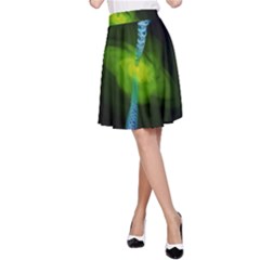 Gas Yellow Falling Into Black Hole A-line Skirt by Mariart