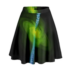 Gas Yellow Falling Into Black Hole High Waist Skirt by Mariart