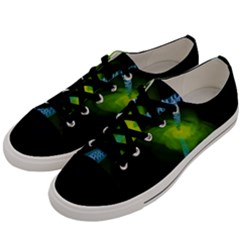 Gas Yellow Falling Into Black Hole Men s Low Top Canvas Sneakers by Mariart