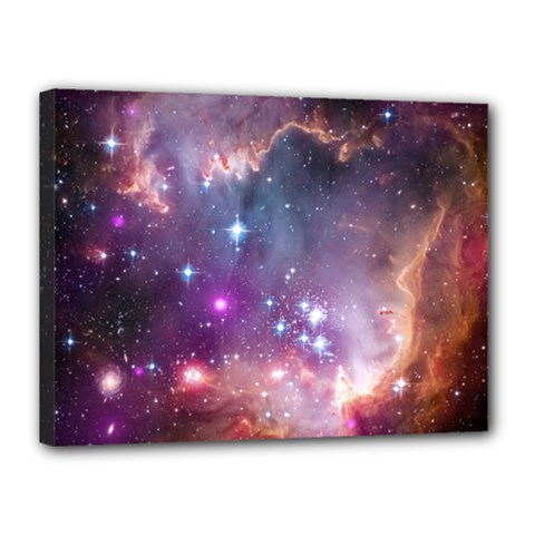 Galaxy Space Star Light Purple Canvas 16  X 12  by Mariart