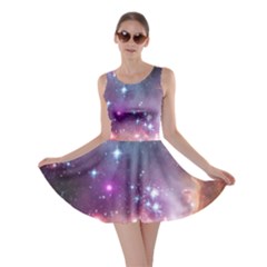 Galaxy Space Star Light Purple Skater Dress by Mariart