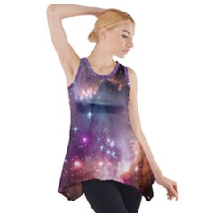 Galaxy Space Star Light Purple Side Drop Tank Tunic