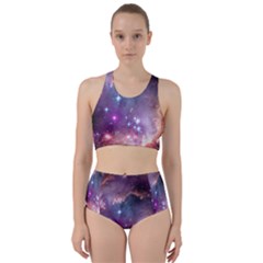 Galaxy Space Star Light Purple Racer Back Bikini Set by Mariart