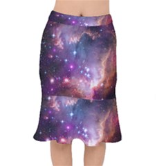 Galaxy Space Star Light Purple Mermaid Skirt by Mariart