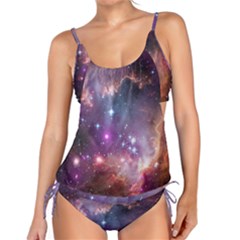 Galaxy Space Star Light Purple Tankini Set