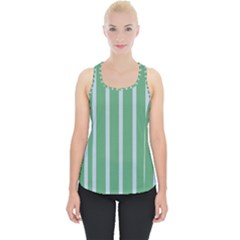 Green Line Vertical Piece Up Tank Top by Mariart